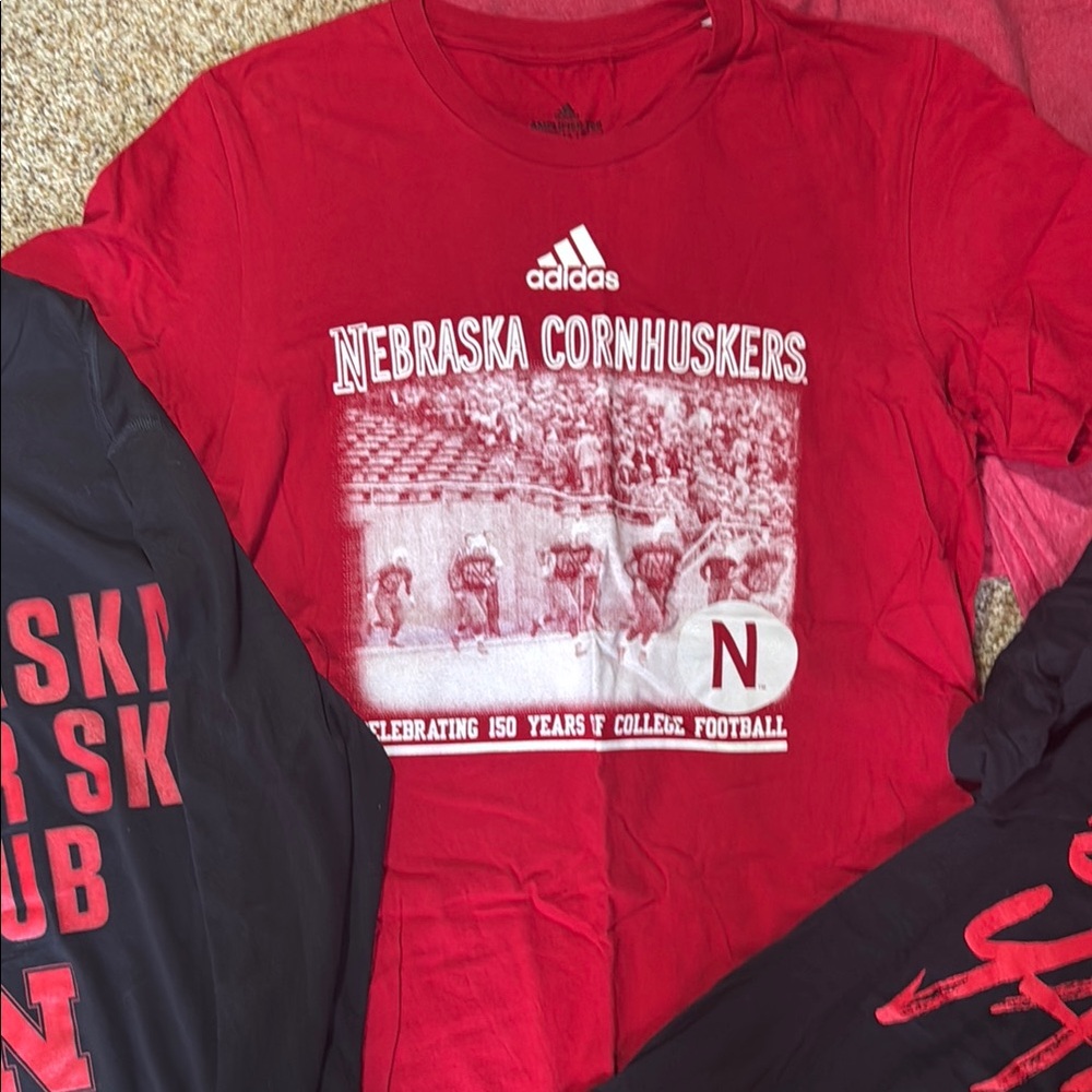 Adidas University of Nebraska Huskers Tees Collection - Picture 4 of 8